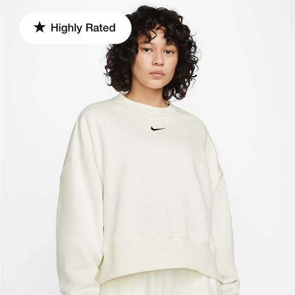 Neon Nike Cropped Sweater - Picture 1 of 3